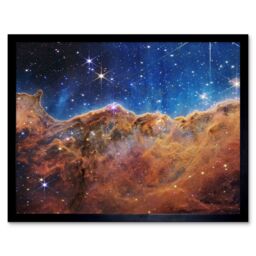 Carina Nebula Print - Cosmic Cliffs From James Webb Telescope by Etsy ...