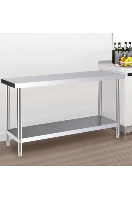 Stainless Steel Multi-Functional Prep & Work Table with Undershelf for ...