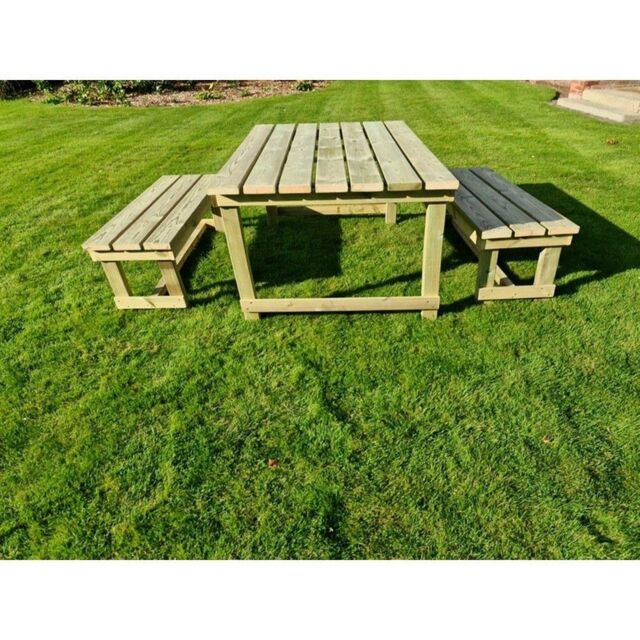 Butcher Dining Table Set w/ Benches - Min. Assembly Required by ...