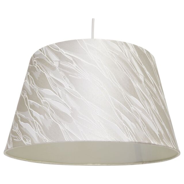 Modern Drum Lampshade With Brushed Gold Lining - For Ceiling, Table, Or Floor Lamps 7 thumbnail image
