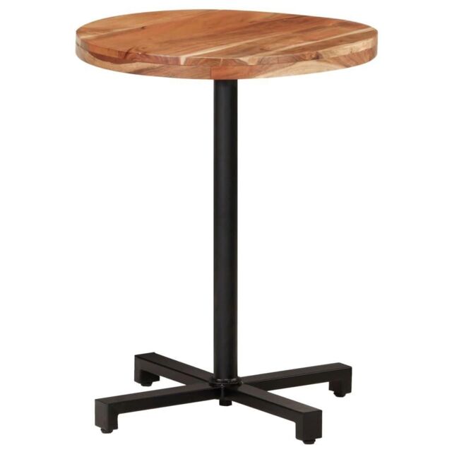 Bistro Table Round Ã˜60x75 cm Solid Acacia Wood by Debenhams | ufurnish.com