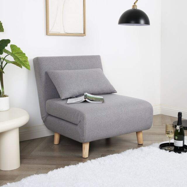 Aurora Single Sofa Bed In Grey Linen Fold Out Futon By Debenhams aurora-single-sofa-bed-in-grey-linen-fold-out-futon-by-debenhams