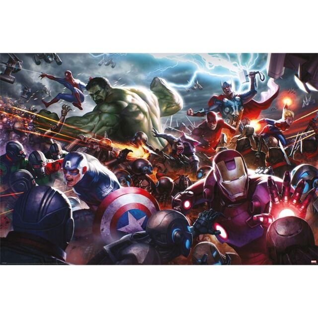 Marvel Characters Poster by Debenhams | ufurnish.com