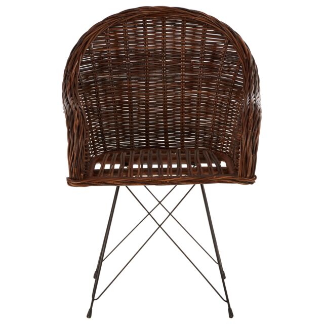Natural Croco Rattan Chair, Easy to Clean Outdoor Chair, Arm & Backrest ...