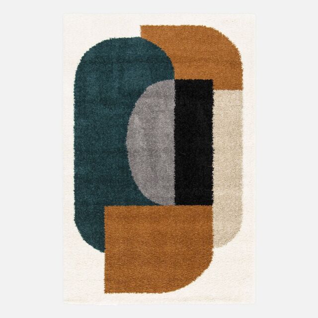 Interior Shaggy Rug With Geometric Pattern by Debenhams | ufurnish.com