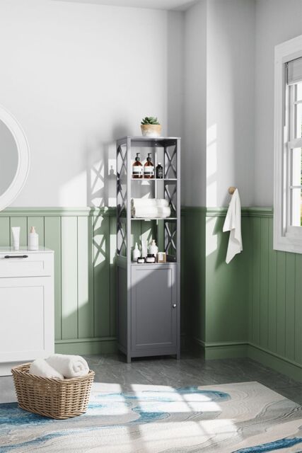Wooden Freestanding Bathroom Tall Cabinet by Debenhams | ufurnish.com
