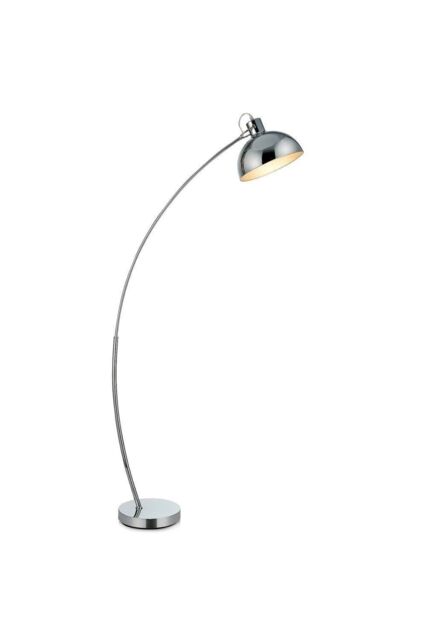 Arco Curved Arched Standing Floor Lamp With Bell Shade, by Debenhams ...