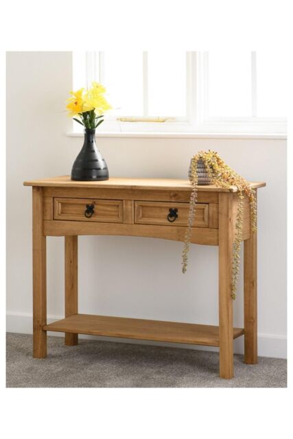 Corona 2 Drawer Console Table With Shelf by Debenhams | ufurnish.com