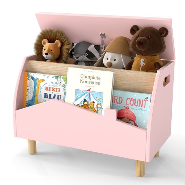 Toy Chest With Bookshelf