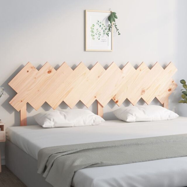 Berkfield Home Bed Headboard 196x3x80.5 cm Solid Wood Pine in Brown by ...