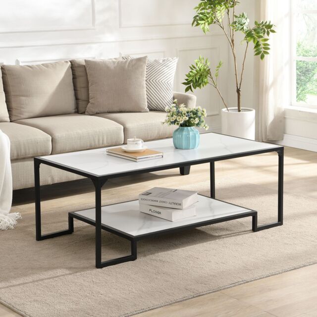 Zenith Rectangular Coffee Table with Shelf by Debenhams | ufurnish.com
