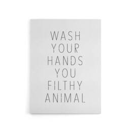 Funny Bathroom Wash Your Hands Toilet Sign Decor A4 Black Framed Wall ...