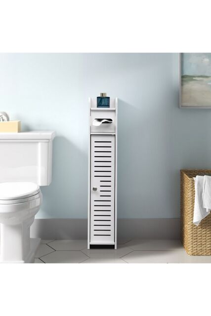 Freestanding Wooden Tall Bathroom Cabinet by Debenhams | ufurnish.com