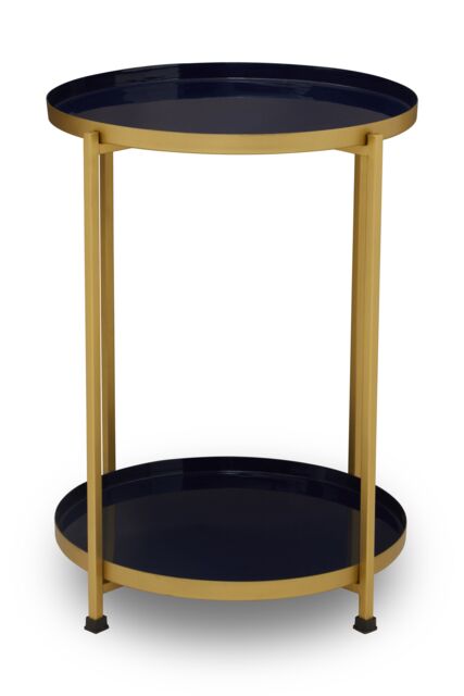 Versatile Two Tier Side Table, Small Side Table, Stylish Round Lounge ...