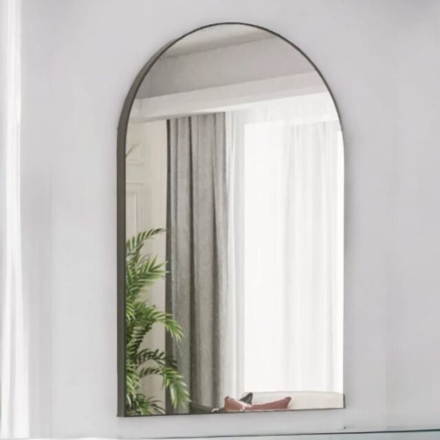 Large Arched Aluminium Wall Mirror For Bedroom Living Room by Debenhams ...