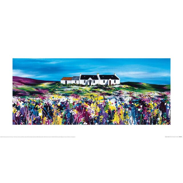 A R. Thomson Poster Avril Thomson Smith Fields In Bloom Poster in Blue by Debenhams ...