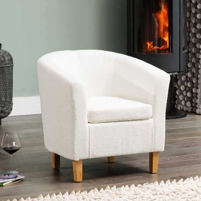 Branford Boucle Fabric Tub Chair by Debenhams | ufurnish.com