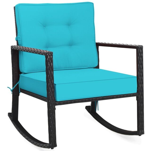 Waterproof Wicker Rocker Costway Outdoor Wicker Rocking Chair Patio Rattan Rocker by Debenhams ...