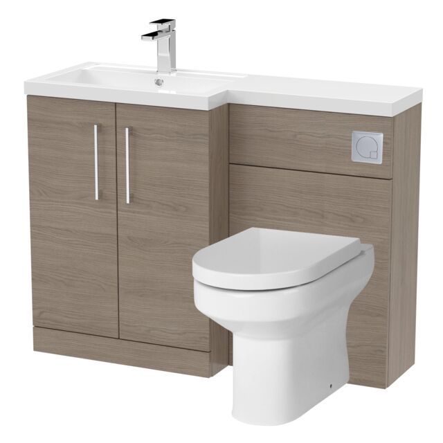 Floor Standing Vanity Basin WC Unit Pan Seat Cistern Left Hand by ...