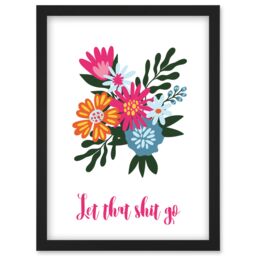 Artery8 Funny Bathroom Wall Art Let That S**t Go Toilet Sign Bathroom ...