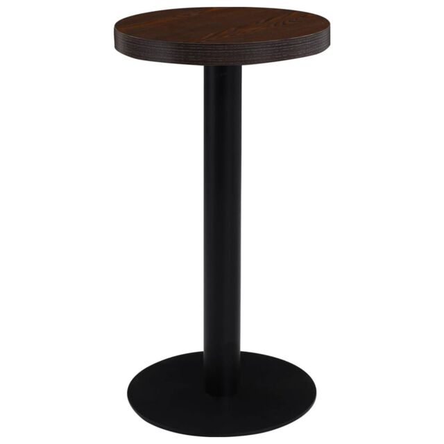 Bistro Table Dark Brown 40 cm MDF by Debenhams | ufurnish.com