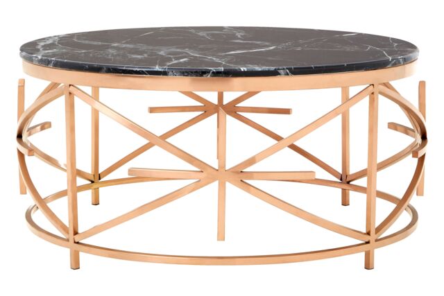 Luxurious Black Marble Coffee Table, Marble Top Display Coffee Table ...