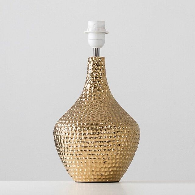ValueLights Bailey Gold Table Lamp Base by Debenhams | ufurnish.com