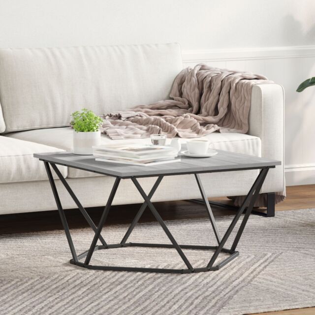 Grey Sonoma Engineered Wood, Metal Medium Modern Coffee Table by ...