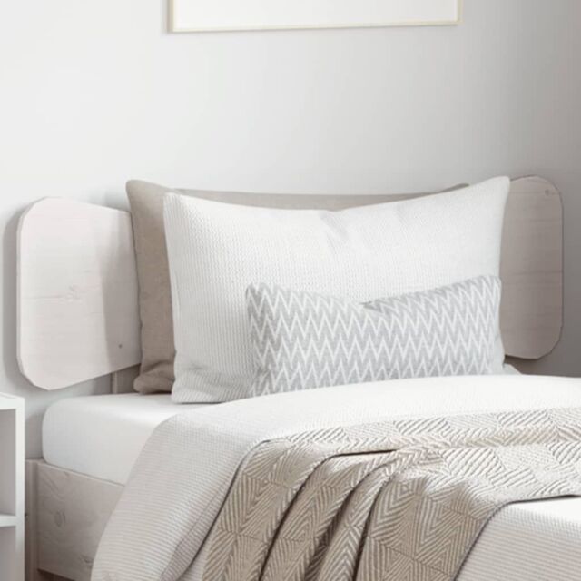 Berkfield Home Headboard White 100 cm Solid Wood Pine by Debenhams ...