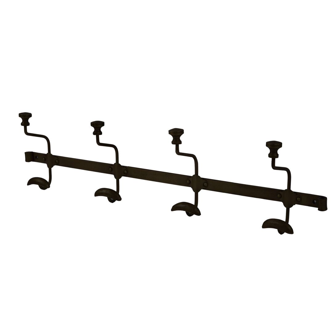 Dibor Traditional Duke Noir 4-Hook Stand Coat Hanger Wall Hook