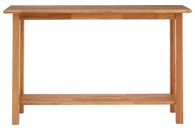 Contemporary Rectangular Console Table, Natural Wood Console Table ...
