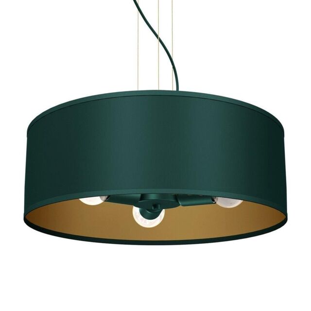 Verde Pendant Lamp 50cm Hand Made Scandi Style Rich Green Fabric by ...