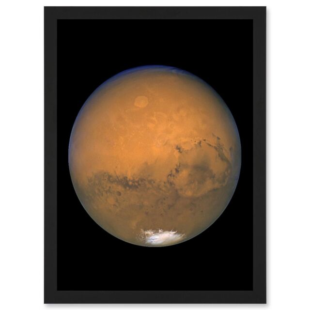 Affic D'art Encadrée : Astronautes Explorant Vallis Marineris Sur Mars, Haute Qualité