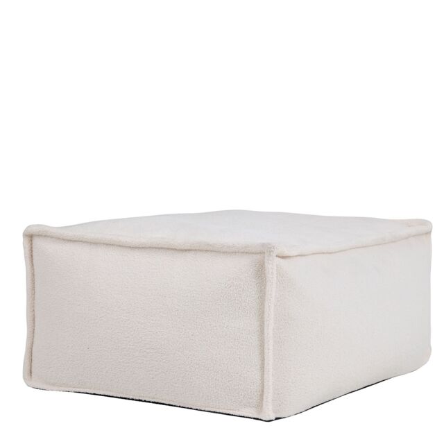 Como Boucle Rectangle Pouffe Natural Large Ottoman by Debenhams ...