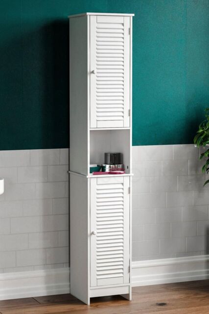 Bath Vida Liano 2 Door Tall Cabinet Storage Bathroom Furniture by Debenhams | ufurnish.com