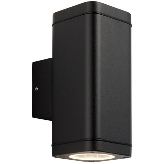 Loops Non Automatic Up & Down Outdoor Wall Light - Textured Black ...