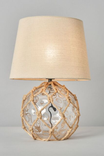 BHS Lighting Lucy Rope Table Lamp in Clear by Debenhams | ufurnish.com