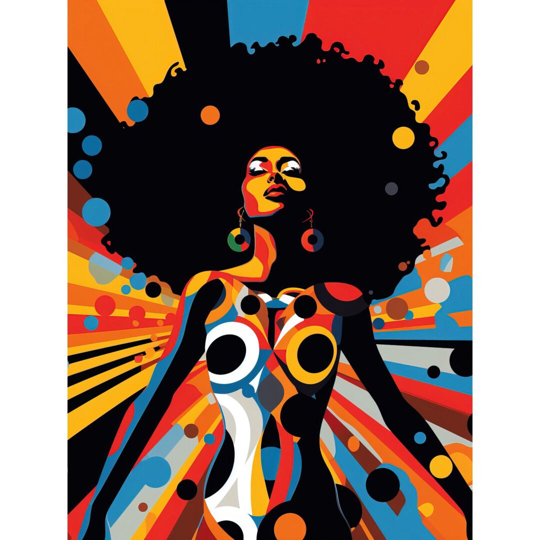 アメコミ AFRO wall-art-print-afro-caribbean-