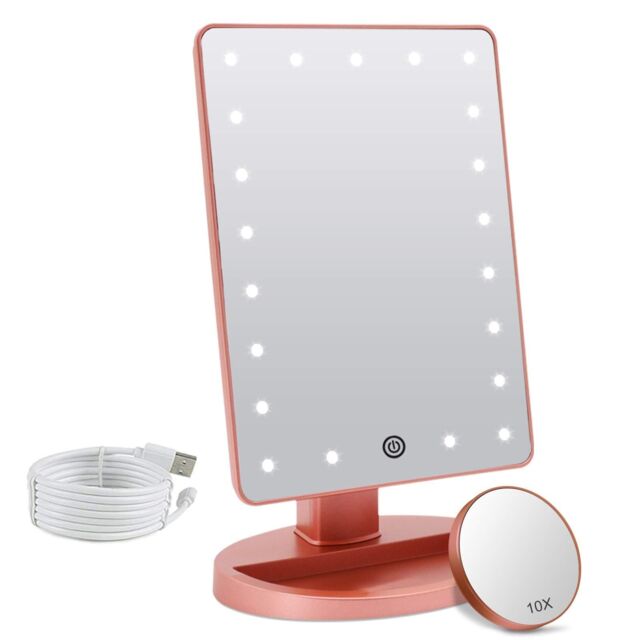Hollywood Vanity Mirror with Lights, 21 LED Touch Sensor and 10x Magnification by Debenhams ...