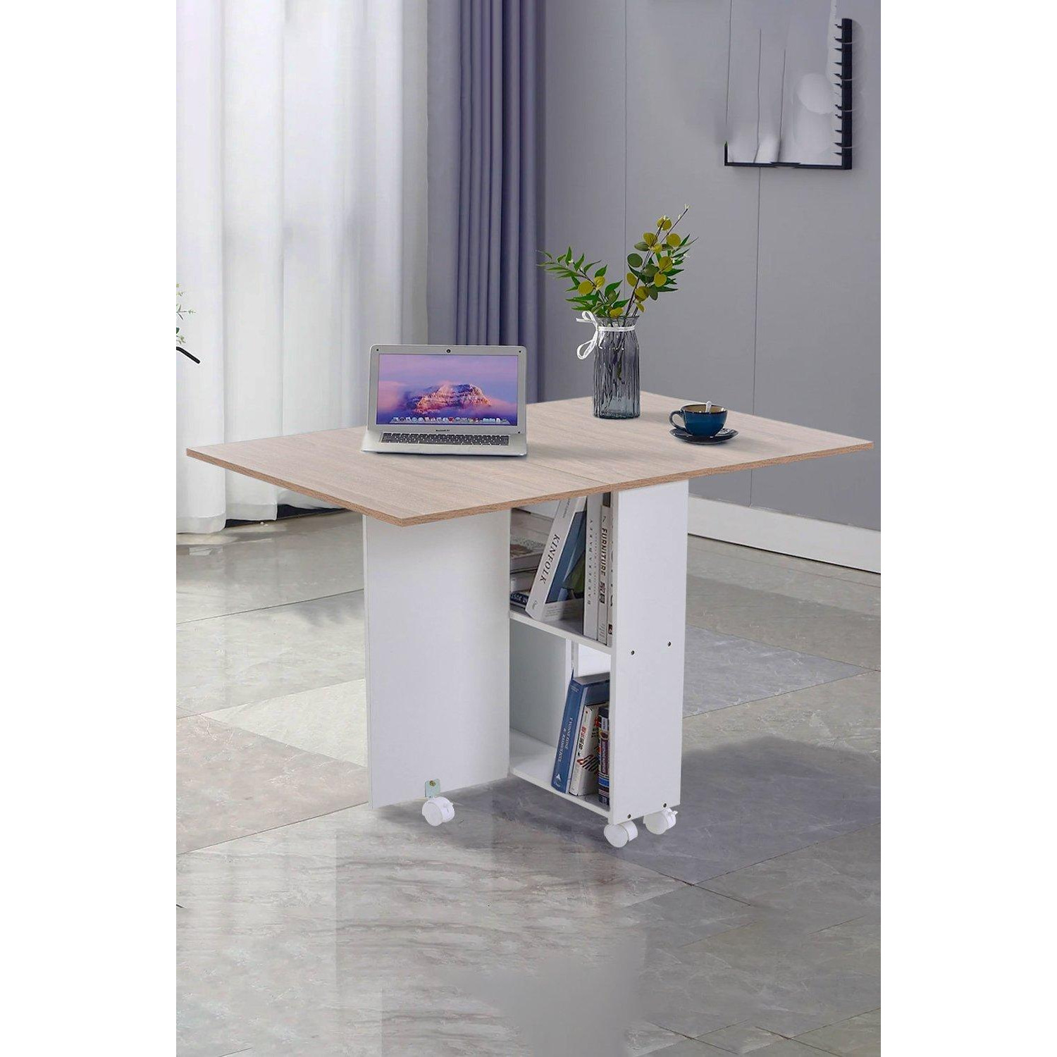 Multipurpose Folding Dining Table with 2 Drawers by Debenhams ...