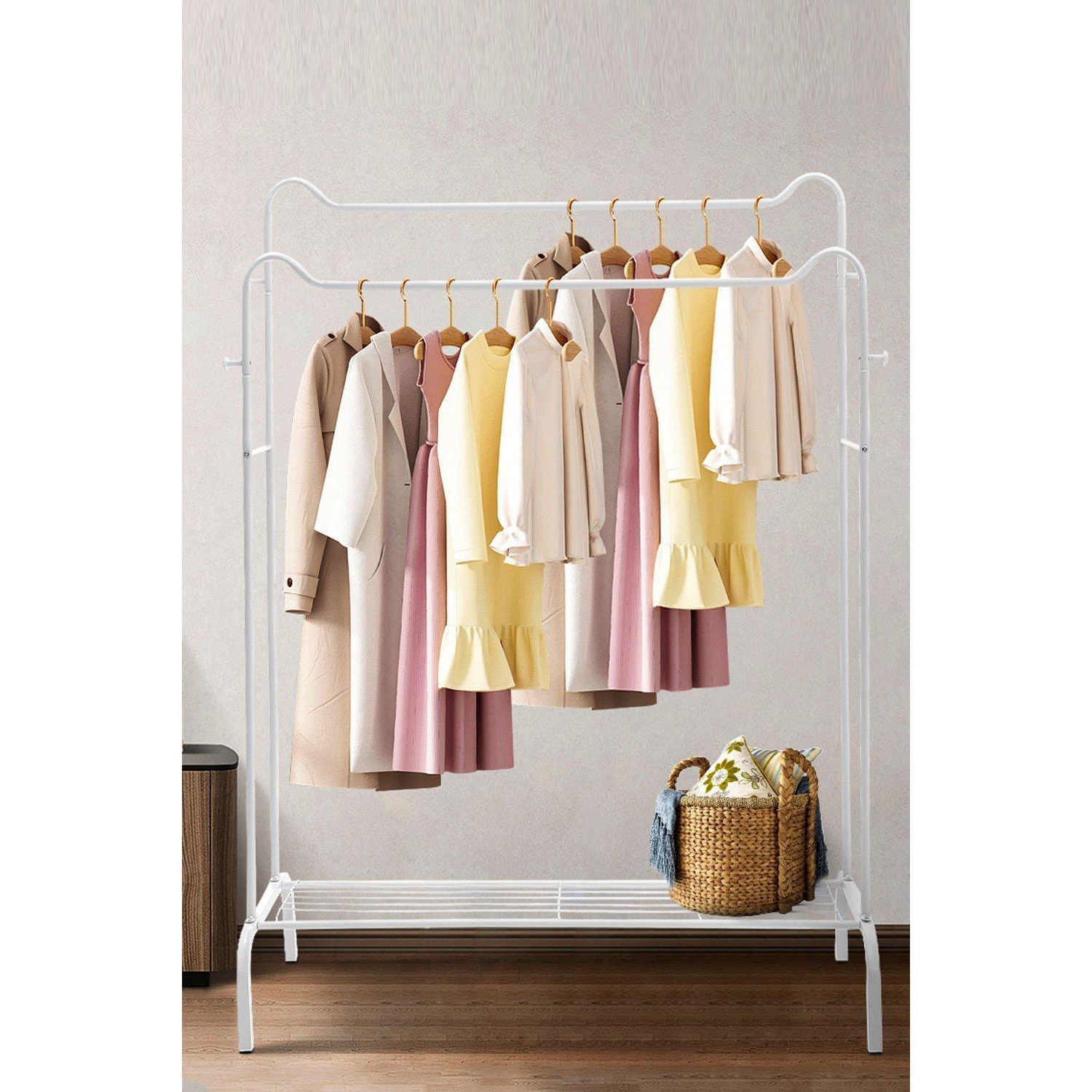 Deben Racks Cat Cat Ears Double Bar Clothes Rail Racks Hanger by Debenhams | ufurnish.com