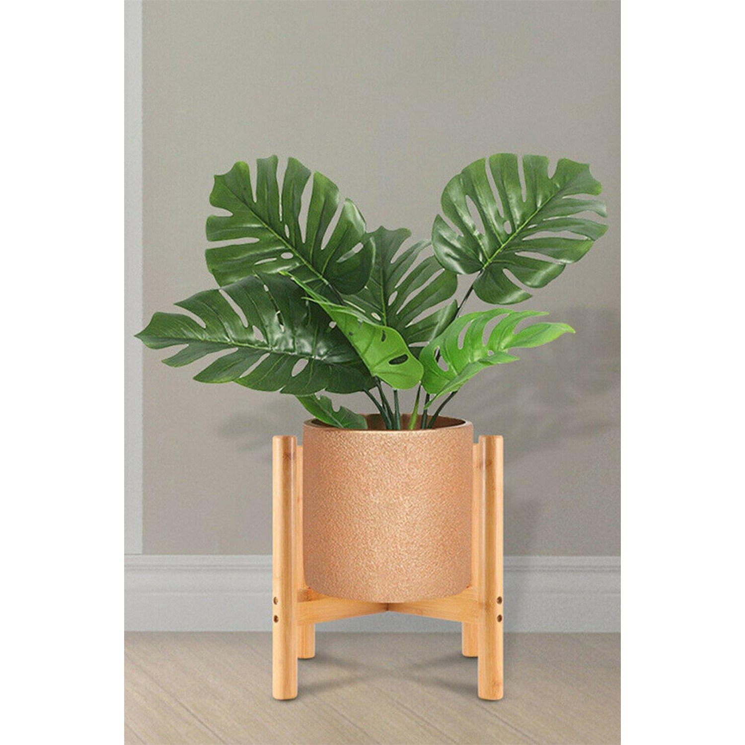 1 tier Keaton Free Form Nesting Rubberwood Plant Stand by Debenhams ...