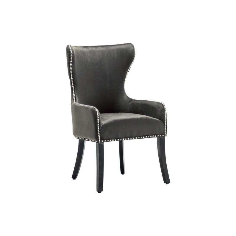 Luxury Wooden Velvet Dining Chair by Debenhams