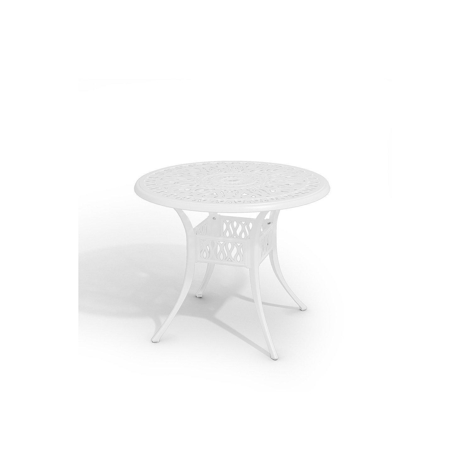 Round Cast Aluminum Garden Bistro Dining Table by Debenhams | ufurnish.com
