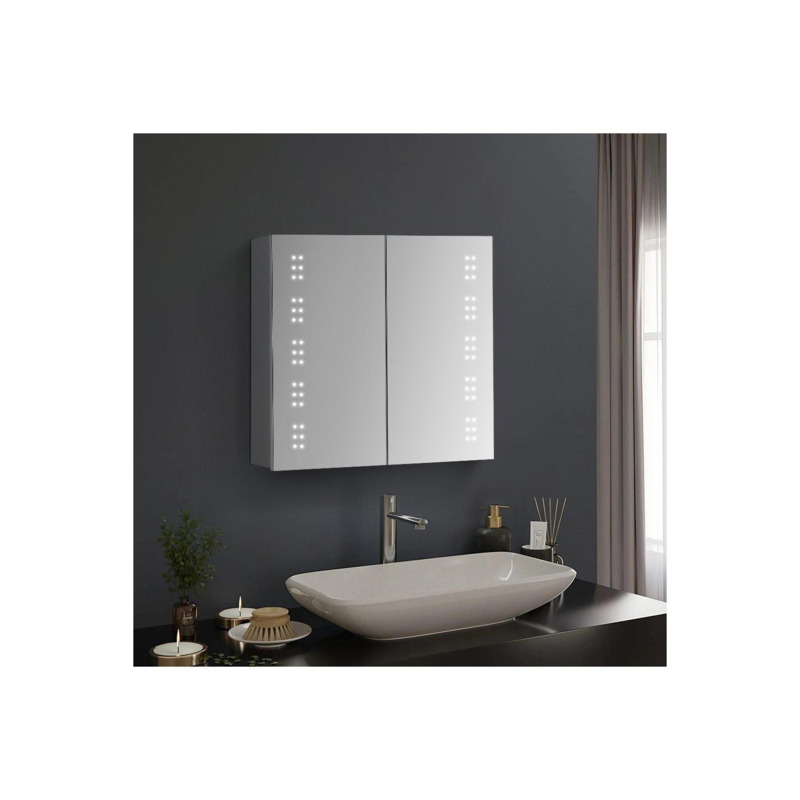 Frameless Double Door LED Bathroom Mirror by Debenhams