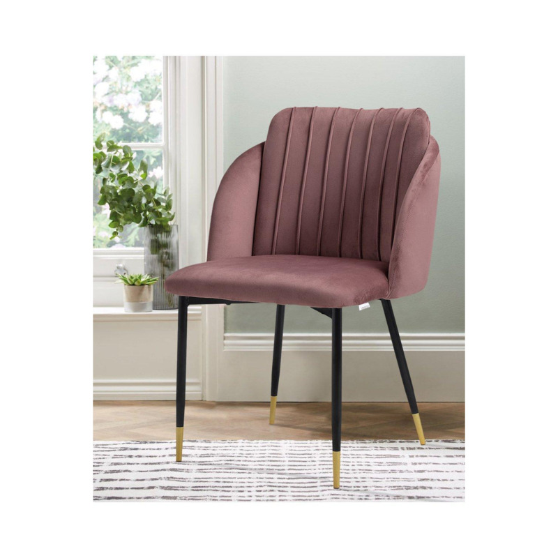 Velvet Upholstered Dining Chair by Debenhams