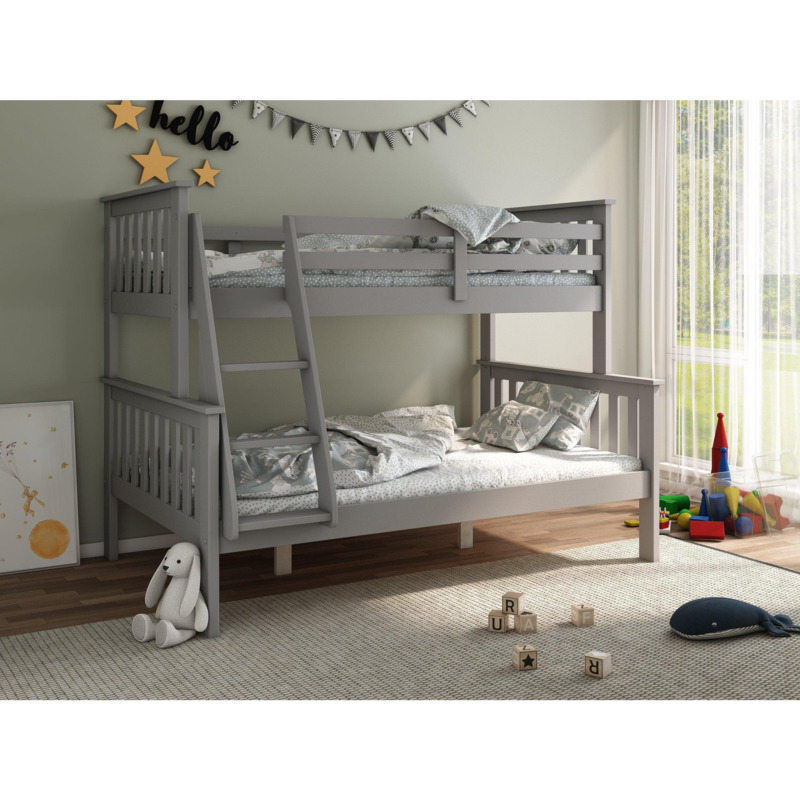 Carra Triple Sleeper Bunk Bed With Spring Mattresses by Debenhams