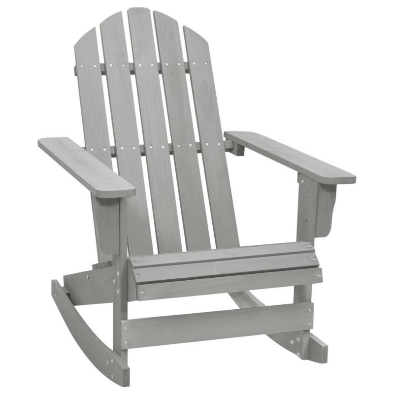 Garden Rocking Chair Wood Grey by Debenhams