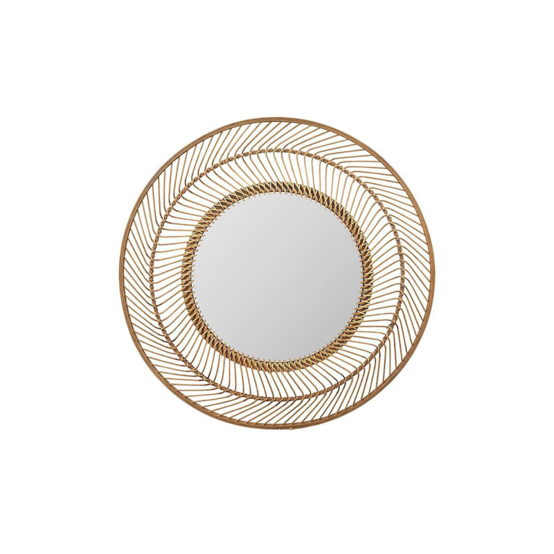Lucerne Gold Bamboo Large Round Wall Mirror by Debenhams | ufurnish.com