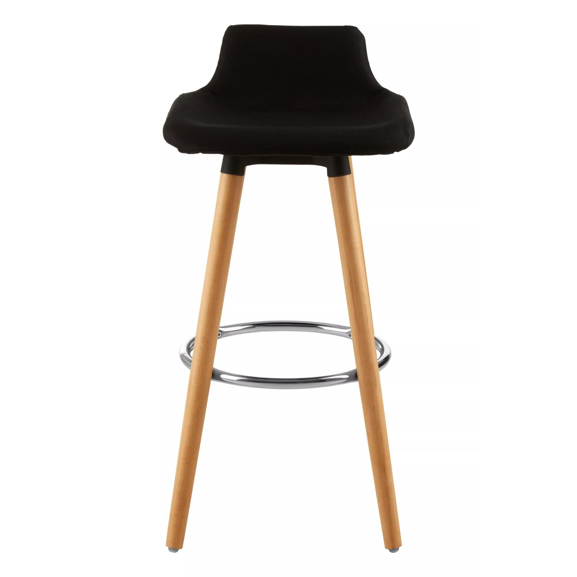 Interiors by Premier Black Bar Stool, Comfortable Seating Breakfast Bar